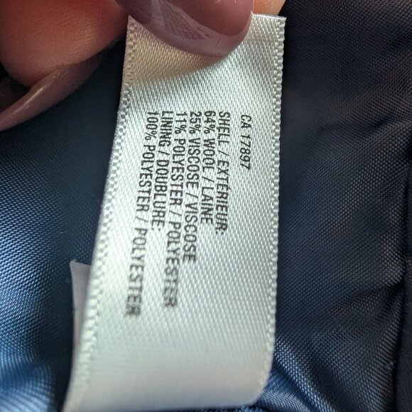 GAP NWT  Wool Blend Blue Plaid Mini Skirt Size 8 Academia Preppy Classic - Picture 11 of 12